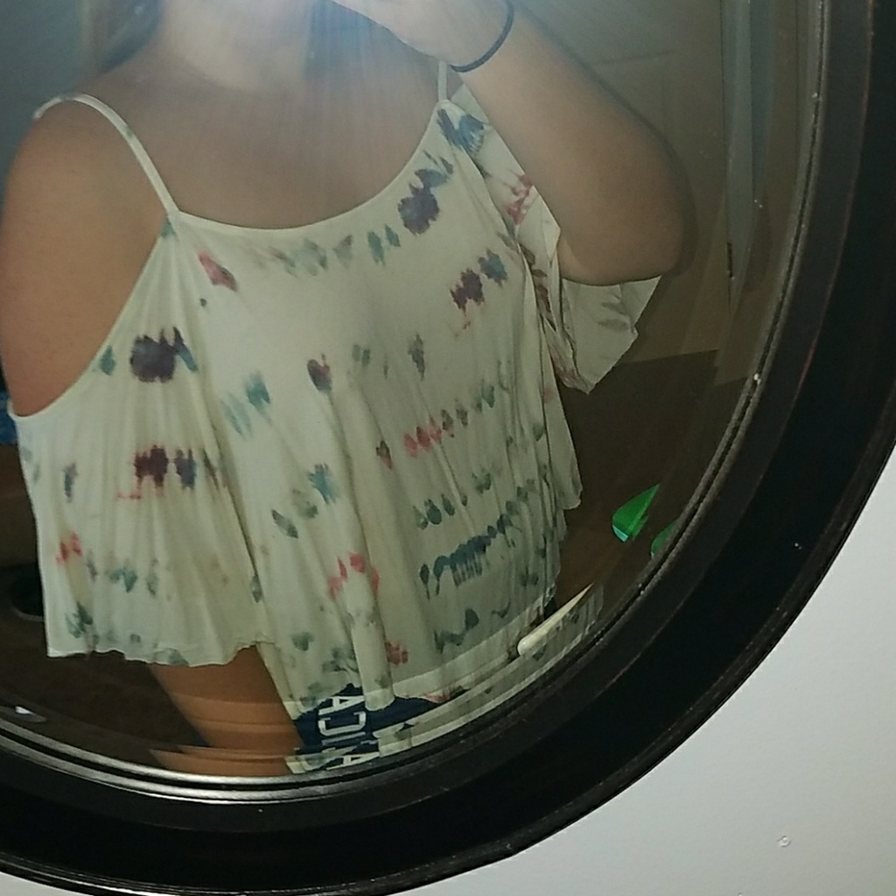 american eagle off the shoulder shirt